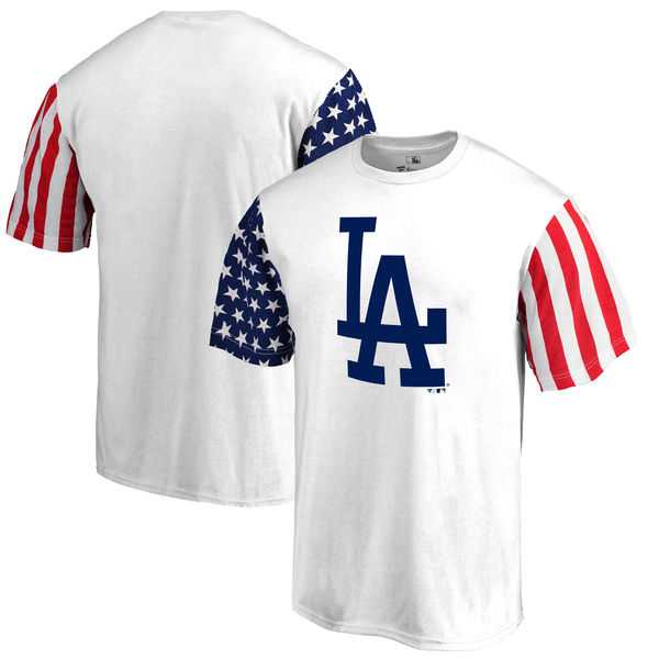 Men's Los Angeles Dodgers Fanatics Branded Stars & Stripes T-Shirt White FengYun,We sell and wholesale Men's Los Angeles Dodgers Fanatics Branded Stars & Stripes T-Shirt White FengYun on line form chian!